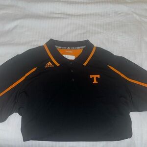 Adidas Men's Black and Orange Jersey